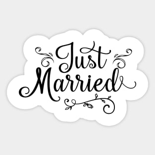 Just Married Sticker